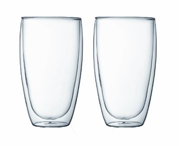 Bodum Pavina Double Wall Glass 15-Ounce Set of 2