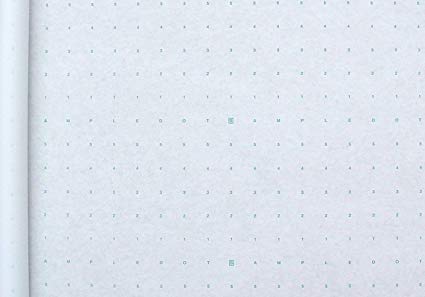 Alpha Numeric Dotted Marking Paper/Pattern Paper (48" X 5 Yards) Optimum Performance. Made in USA