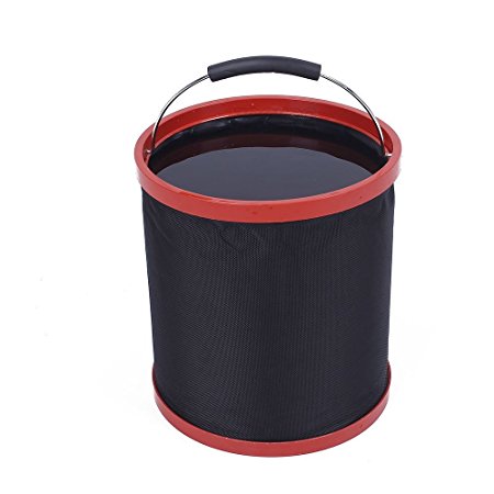 12 L Portable Folding Bucket with a Towel for For Camping Hiking Beach,Travel,Fishing,Car Washing, Lightweight Collapsible Water Container with Carrying Case