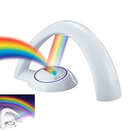 NOPTEG Rainbow Projector Room Night Light LED Color Lamp Magic Romantic Lights for Kids