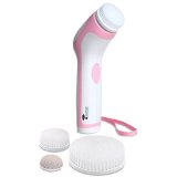 Face Brush Skin Cleansing System Facial Brush and Body Care Kit for Women and Men Includes 4 different heads - Large Body Brush Soft Face Brush Regular Face Brush and Pumice Stone Water-Resistant