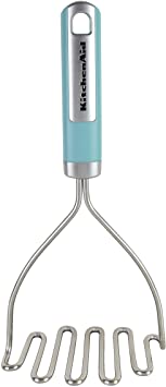 KitchenAid Gourmet Stainless Steel Wire Masher, Aqua Sky - KN008OHAQA