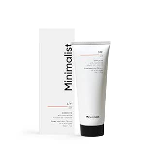 Minimalist Sunscreen SPF 50 PA     | Clinically Tested in US (In-Vivo) | Lightweight with Multi-Vitamins | No White Cast | Broad Spectrum | For Women & Men (30)