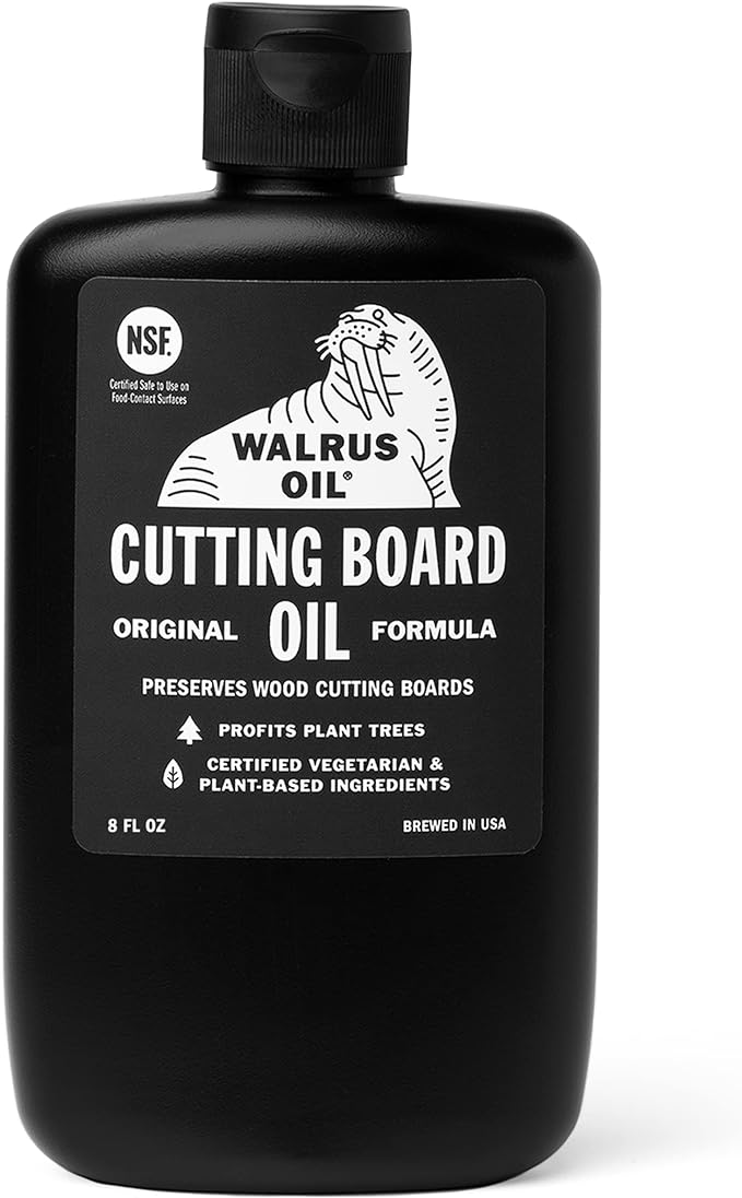 WALRUS OIL, Wood Cutting Board Oil, 8 oz 1/2 pint, Food-Safe