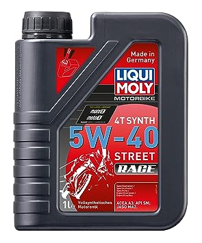 Liqui Moly 5W40 4T Street Race 5W-40 Fully Synthetic Engine Oil (1 L)