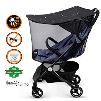 YLYYCC Baby Stroller Widen Sun Shade Awning/Oval Canopy   Bed net Style/Anti- UV Resistance/Rain proofing
