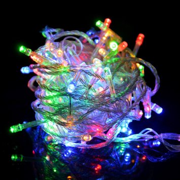 Flashmen® 100 Led 10m Christmas Wedding Fairy String Lights with 8 Function Controller (1. Multi Color)