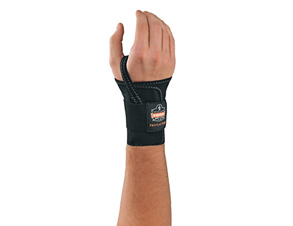 ProFlex 4000 Single Strap Wrist Support, Black - Medium, Left Hand