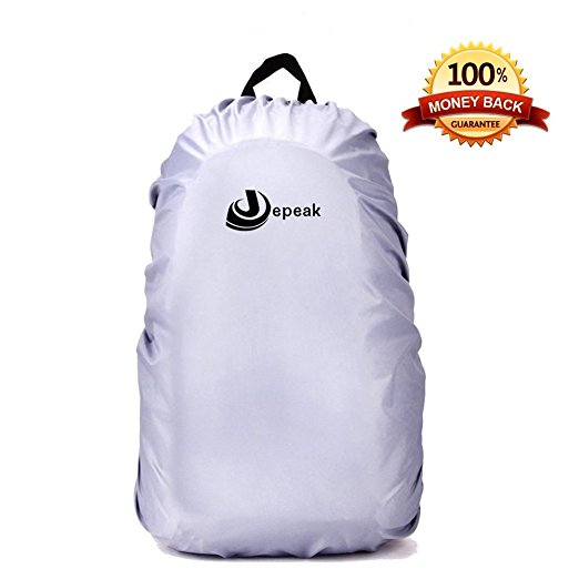 Waterproof Backpack Rain Cover 40L-50L Daypack Dustproof Rainproof Protector Cover (Elastic Adjustable) for Hiking/Camping/Traveling