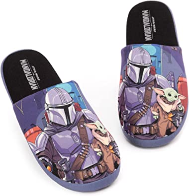 STAR WARS The Mandalorian Slippers Mens Baby Yoda House Shoes