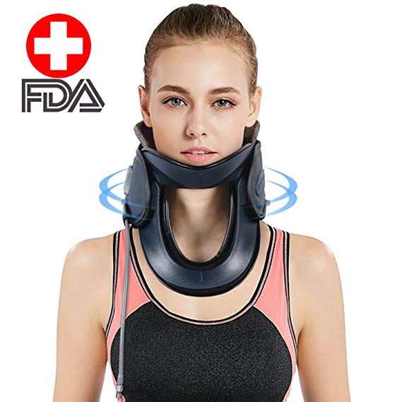 Inflatable Medical Neck Cervical Traction Device Portable Home Use,Stretching Pathology Treatment Cervical Care Cervical Spine Orthosis