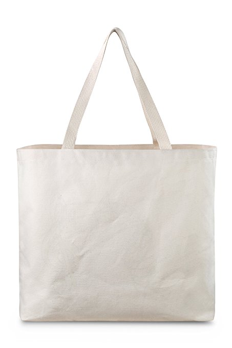 Reusable Canvas Bag - 20”W x 15”H x 5”D – Decorate the Blank Tote Bag with Your Own Custom Design. Double Stitched with Two Sturdy Shoulder Straps. Great Arts and Crafts Project. Made in USA