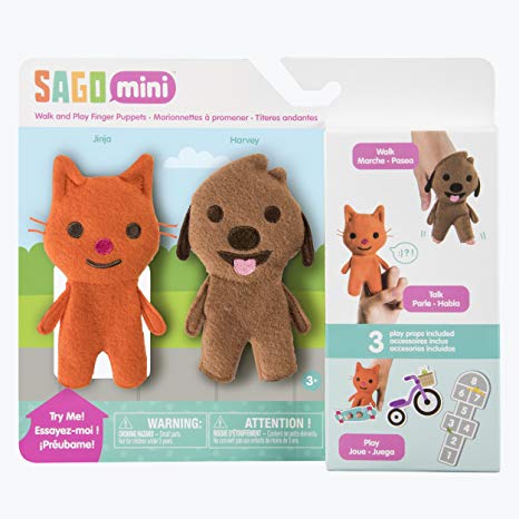 Sago Mini - Walk &-Play Finger Puppets for Ages 3 and Up