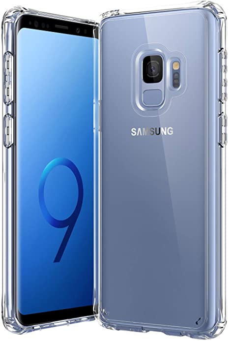 Samsung Galaxy S9 Case,[Airbag Series] [ Military Grade ] | 15Ft. Drop Tested | [Scratch-Resistant] | Wireless Charging | for Samsung Galaxy S9 - Clear