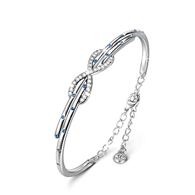 LADY COLOUR Christmas Bracelet "Infinity Galaxy" 7.5" Bracelet, Made with Swarovski Crystals