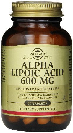 Solgar, Alpha Lipoic Acid, 600 mg, 50 Tablets