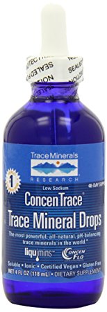 Trace Minerals Research 118 ml Liquimins ConcenTrace Trace Mineral Drops in Glass Bottle