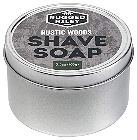 Rugged Riley All Natural Men's Rustic Woods Shave Soap