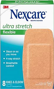 Nexcare Soft 'n Flex Bandages, 8-Count Packages (Pack of 6)