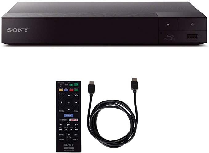 Sony BDP-S6700 4K Upscaling 3D Streaming Blu-ray Disc Player (2016 Model) with 6ft High Speed HDMI Cable