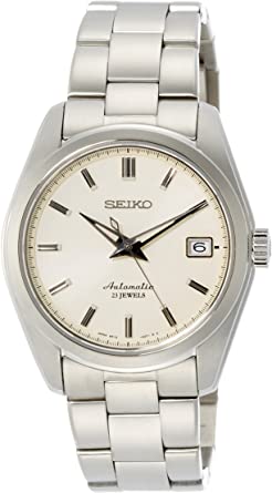 Seiko Men's Japanese-Automatic Watch with Stainless-Steel Strap, Silver, 20 (Model: SARB035)