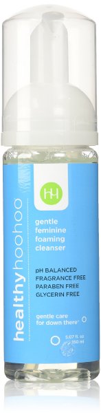 healthy hoohoo 5 fl. oz. All Natural Paraben and Fragrance-Free, Gentle Feminine Foaming Cleanser