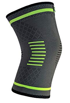 NatraCure Compression Knee Sleeve, Single Wrap - (Size: Large) - Braces and Supports Knee for Pain Relief, Meniscus Tear, Arthritis, Injury, Running, and Joint Pain - Best Knee Sleeve