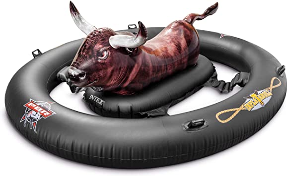 Intex PBR Inflatabull Bull-Riding Giant Inflatable Swimming Pool Float (2 Pack)