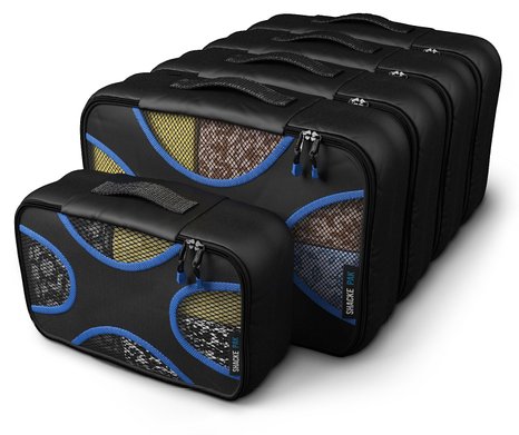 Shacke Pak - 5 Set Packing Cubes - Medium/Small - Luggage Packing Travel Organizers