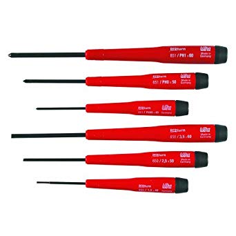 Wiha 95190 6-Piece Proturn Screwdrivers Slotted and Phillips