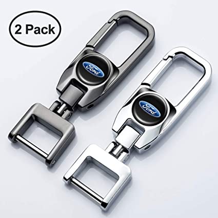 HEY KAULOR Car Logo Key Chain Key Ring Suit for Ford Explorer F150 Business Gift Birthday Present for Men and Woman Pack of 2