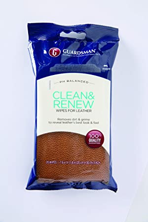 Guardsman Clean & Renew Leather Wipes 20-Count 470200