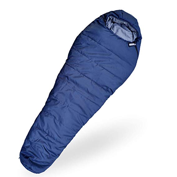 Outdoorsman Lab Mummy Sleeping Bag- 29F Ultralight for Backpacking, Camping, Hiking, Travel- 3 Season Lightweight Compact Bag with Compression Sack …