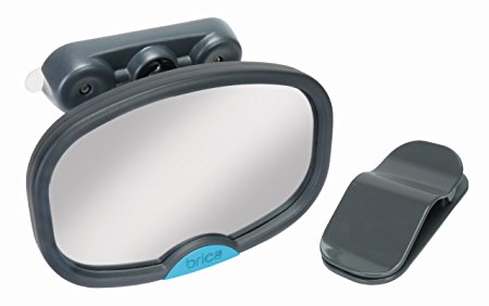BRICA Deluxe Stay-in-Place Mirror for In Car Safety