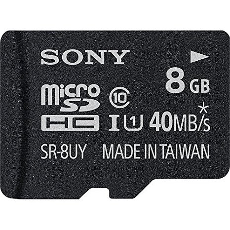 Sony 8GB Class 10 Micro SDHC R40 Memory Card (SR8UYA/TQMN) (OLD MODEL)