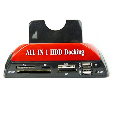 Docooler® Twin IDE/SATA Hard Drive Disk HDD Cloning Docking Station with USB HUB Support 2.5/3.5 inch Hard Disk