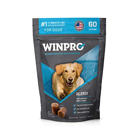 WINPRO Allergy All-Natural Blood Protein Soft Chew Supplement for Healthy Skin and Coat