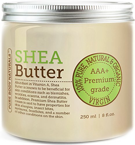 BEST Shea Butter - Premium Quality - Grade AAA  Unrefined Organic Shea Butter (1 Pack)