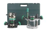 Hitachi KM12VC 11 Amp 2-14-Horsepower Plunge and Fixed Base Variable Speed Router Kit with 14-Inch and 12-Inch Collets