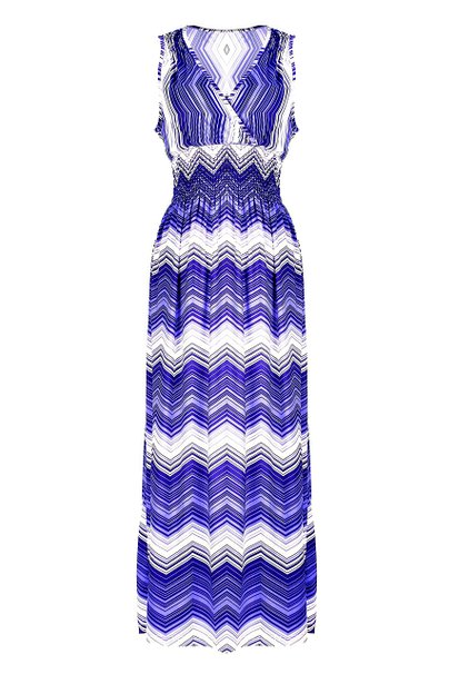 G2 Chic® Women's Casual Striped Sleeveless Maxi Dress