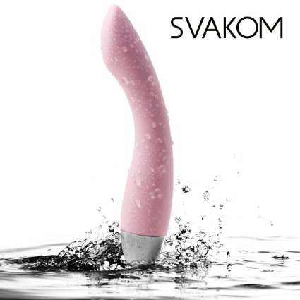 SVAKOM Sex Toys Amy Intelligent 100% Waterproof Vibrators ,Rechargeable Clitoral Stimulators G-Spot Massagers for Women ,Adult Products for Couples(Pale Pink).