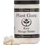 Premium Raw Mango Butter 100 Pure 1 Pound HDPE Food Grade Jar