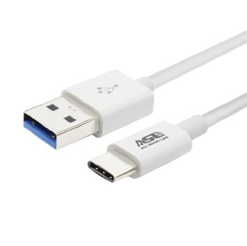 USB Type C Cable AllSmartLife USB-C 31 to Type A USB 30 High Speed Charging Data Cable for Apple New 12 Inch Macbook Nokia N1 Tablet Nexus 5X 6P - 33 Ft White