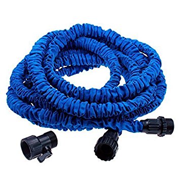 KLAREN Flexible Expandable Expanding Garden & Lawn Water Hose 50 Ft Feet Blue US Seller