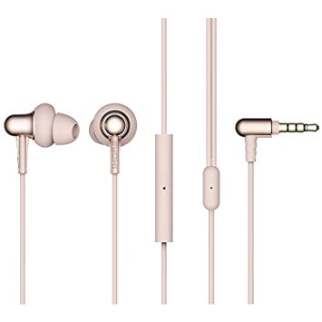 1MORE Stylish Dual-dynamic Driver In-Ear Headphones Comfortable Lightweight Earphones with 4 Fashion Colors, Noise Isolation, MEMS Mic and In-Line Remote Controls for Smartphones/PC/Tablet - Gold