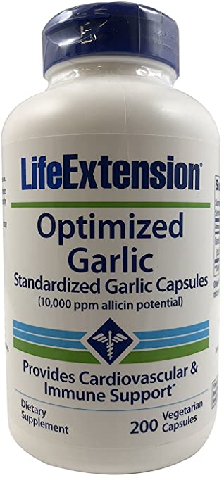 Life Extension - Optimized Garlic - 200 Vcaps (Pack of 2)