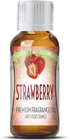 Strawberry Scented Oil by Good Essential (Huge 1oz Bottle - Premium Grade Fragrance Oil) - Perfect for Aromatherapy, Soaps, Candles, Slime, Lotions, and More!