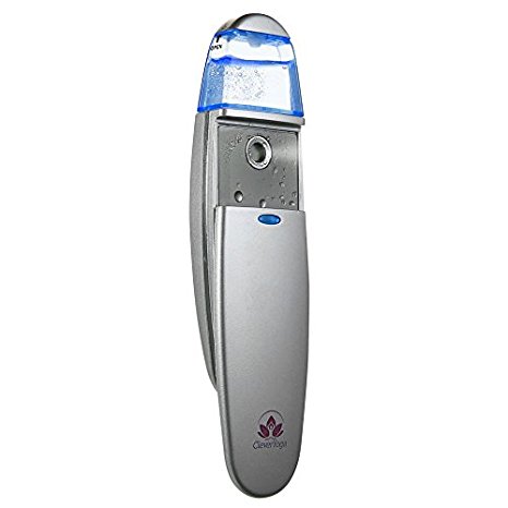 Clever Yoga Portable Handy Premium Facial Mist Sprayer Mister Nano Mini Moisturizing Hydrating Beauty Face Skin Care-Silver