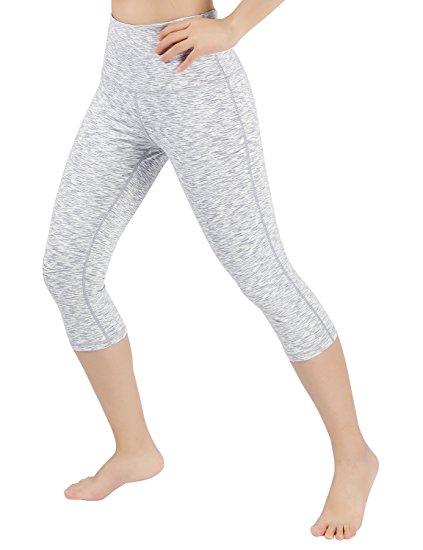 ODODOS High Waist Yoga Pants Tummy Control Workout Running 4 Way Stretch Yoga Leggings With Hidden Pocket