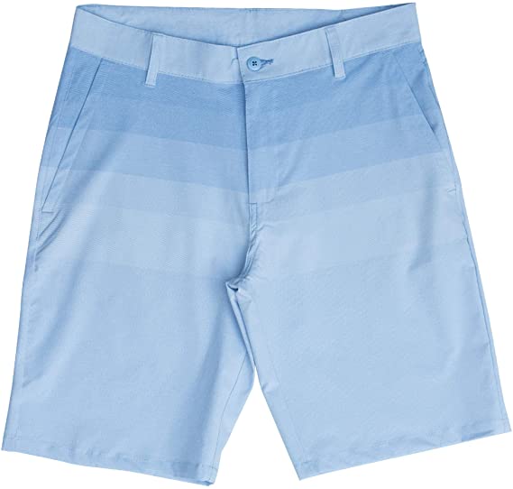 Hybrid Shorts for Men Quick Dry Stretch Lightweight Golf Plaid Short/Boardshort